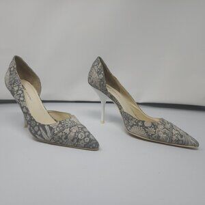 DKNY sz 7 D'orsay fabric pumps